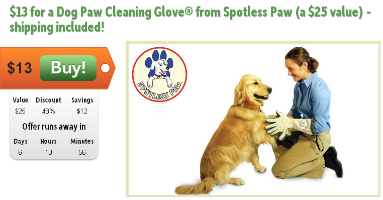 dog paw cleaning glove on sale