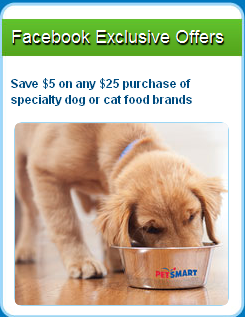 $5 off specialty dog or cat food at PetSmart