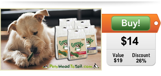 Greenies on sale at doggyloot deals site for dogs
