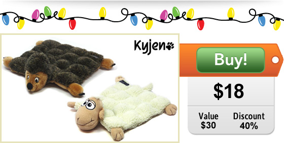 $18 for two large squeaker mats from Kyjen!