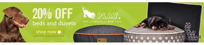 20% Off P.L.A.Y. Pet Beds and Furniture