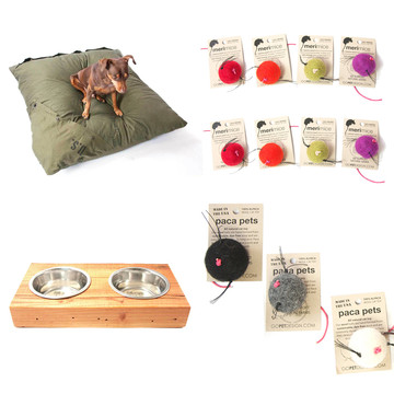 Sale on organic and handmade pet toys and products