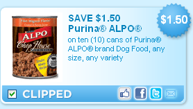 Printable ALPO Dog Food Coupon