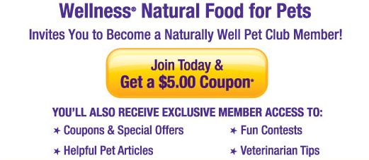 Wellness Pet Food Coupon offer on Facebook