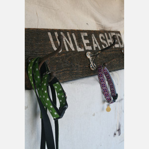 unleashed wall hook board for leashes