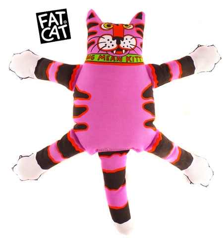 fat cat big mean kitty dog toy