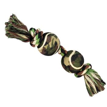 grriggles camo rope-ball dog toy