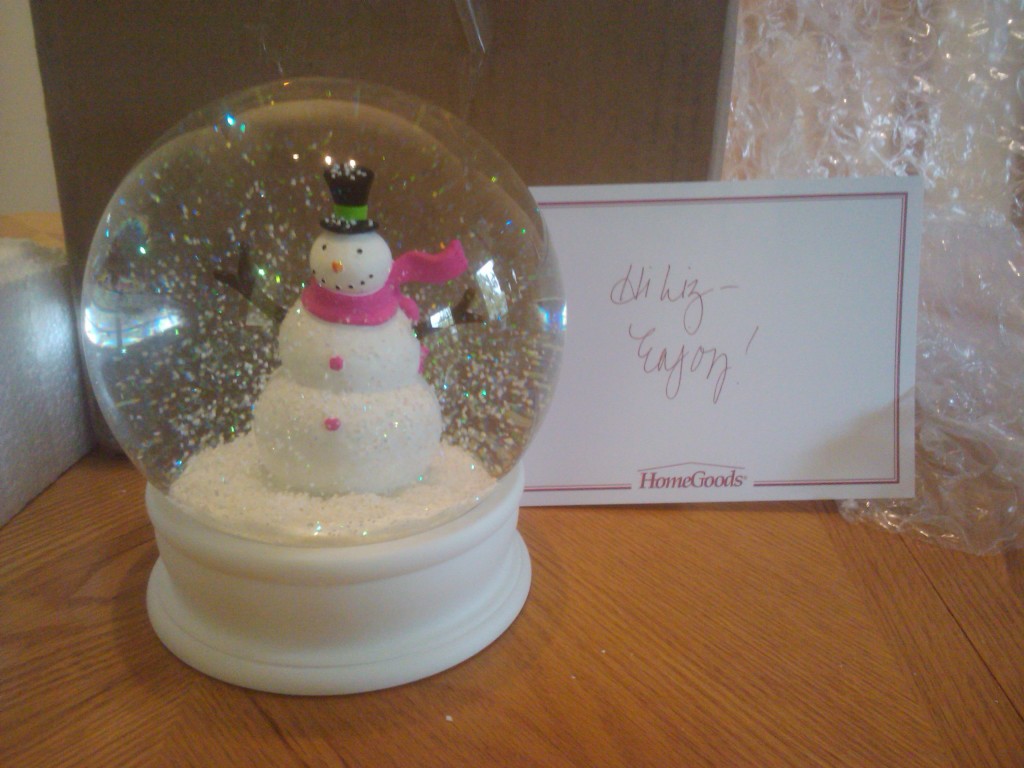 My Snow Globe Christmas in February