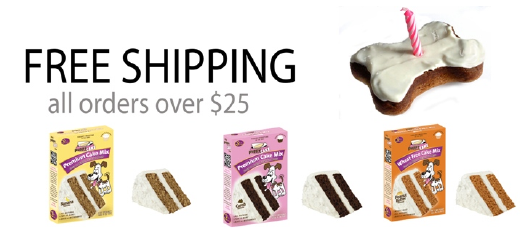 Free Shipping on Puppy Cake