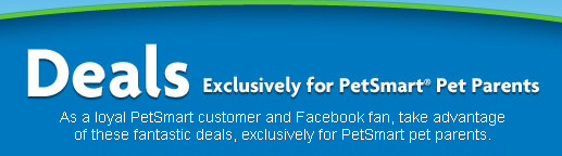PetSmart printable coupons and deals on Facebook