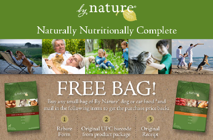 Free bag of By Nature pet food
