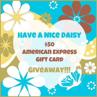 Have a Nice Daisy $50 Amex GC Giveaway