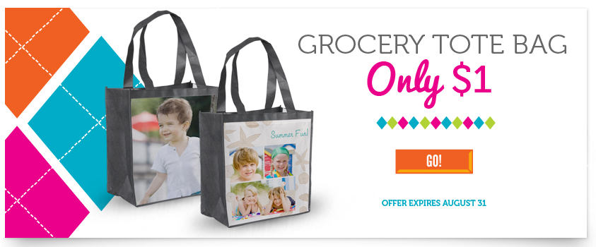 photo shopping tote, bag with your photo and text