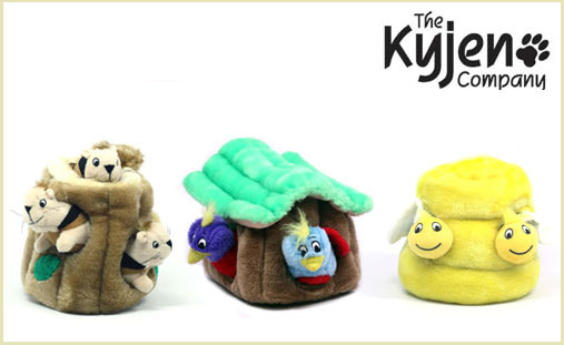 Kyjen Puzzle Toy for Dogs, Hide A Squirrel, Hide A Bird, Hide a Bee, kyjen, dog toy 