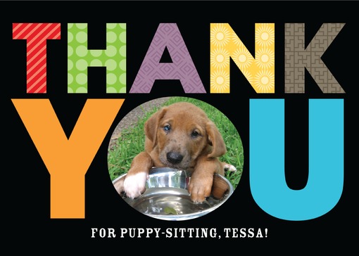 Thank You Card for Pet Sitter