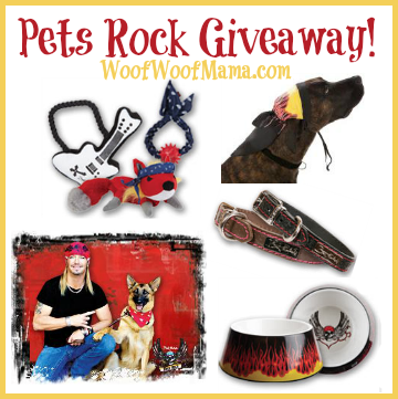 pets rock, rock and roll, music, dogs, bret michaels, petsmart, collar, bowl, dog toys