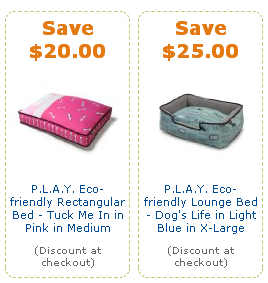 amazon pet coupons, play dog beds, dogs, beds, pet coupons