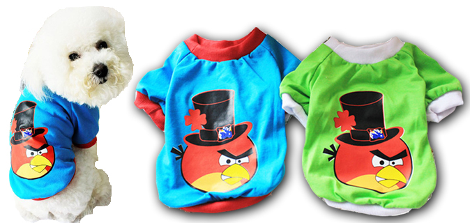 angry birds shirts for dogs