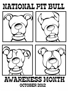 free printable for national pit bull awareness month