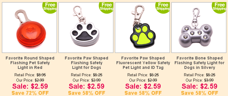 my favorite pet shop deals on led charms and collars