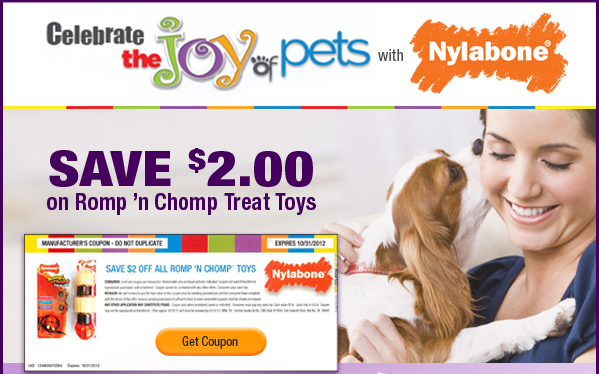 nylabone dog toys coupon