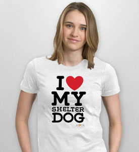 I love my shelter dog tshirt