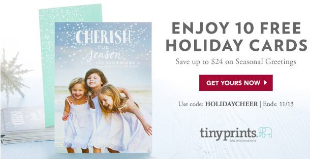 10 FREE Holiday Cards from Tiny Prints