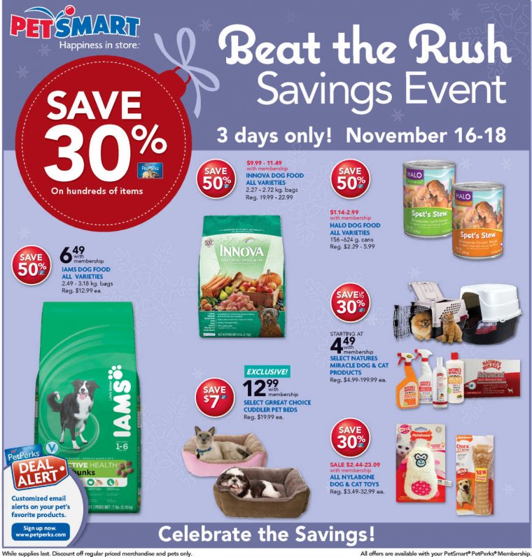 PetSmart Beat Black Friday Rush Sale