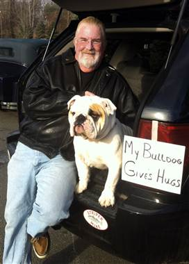 bulldog hugs