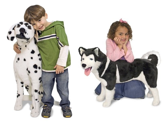 life size dogs from Melissa & Doug