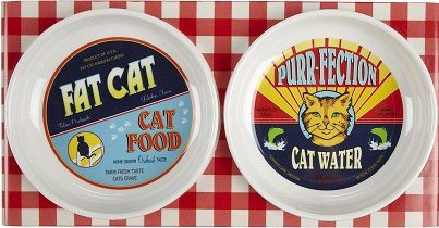 vintage cat food bowls
