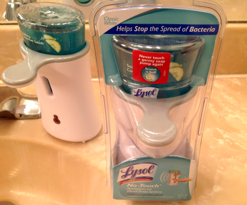 lysol-no-touch hand soap system