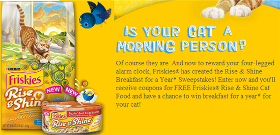 free friskies cat food