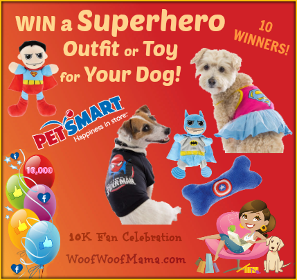 Win a Superhero Outfit or Toy for Your Dog from PetSmart! 10 winners