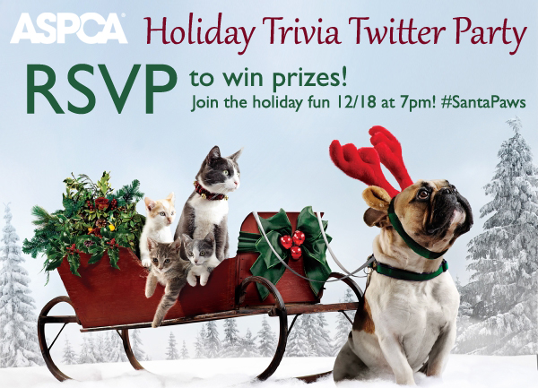 ASPCA holiday twitter party