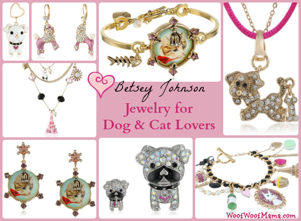 betsey johnson cat and dog jewelry