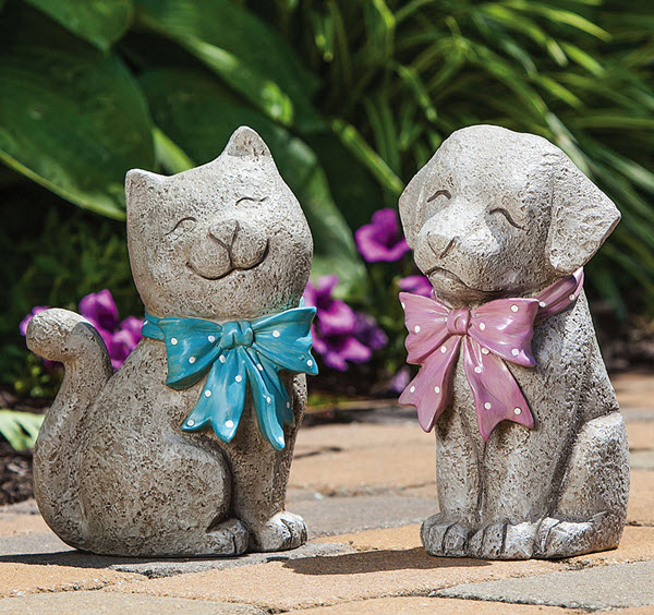 adorable pet statues