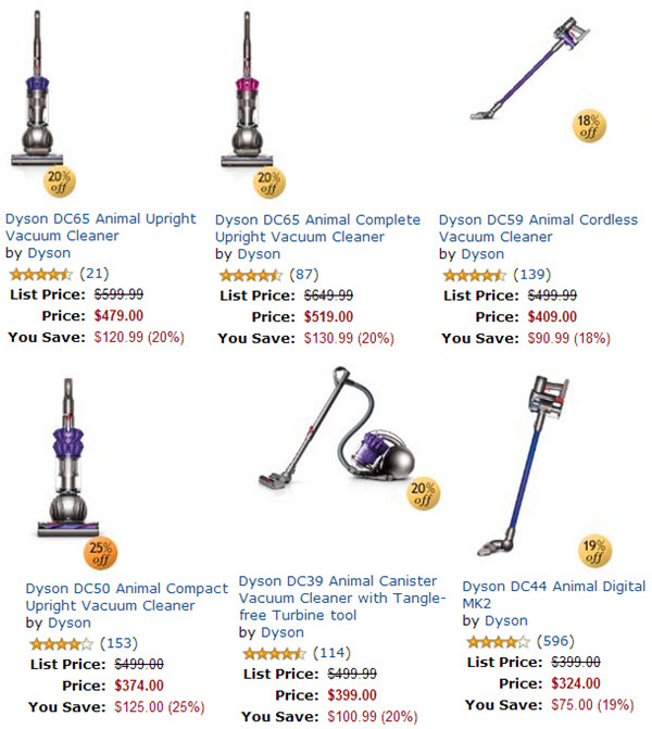 Dyson discounts and deals