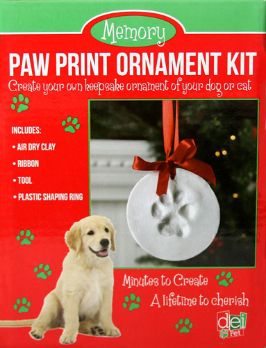 paw print ornament kit