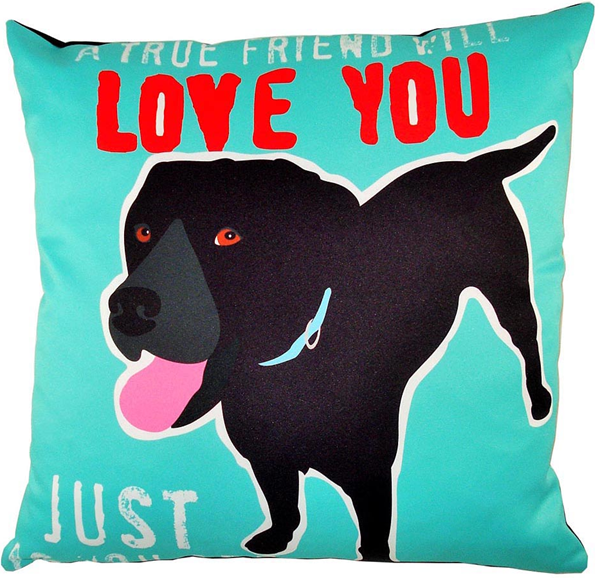 true friend dog pillow
