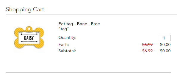 free dog tag