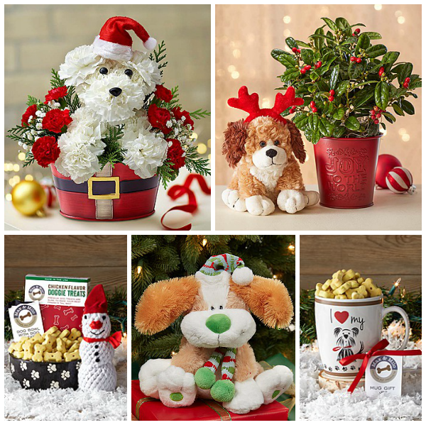 Dog Flowers Gifts Christmas
