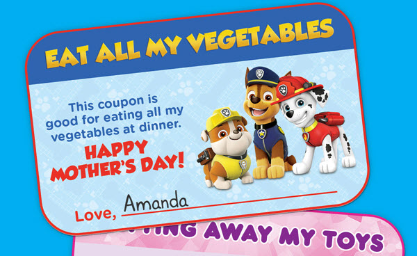 PAW Patrol Mothers Day coupons