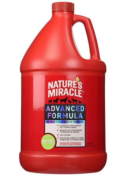 natures miracle pet stain remover