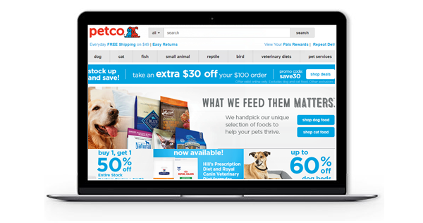 Petco coupon code save on pet supplies