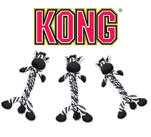 KONG Braidz Zebra dog toys