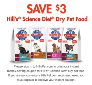 Science Diet Printable Pet Food Coupon