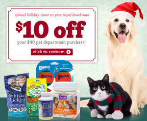 $10 Off coupon for pet supplies at Drugstore.com
