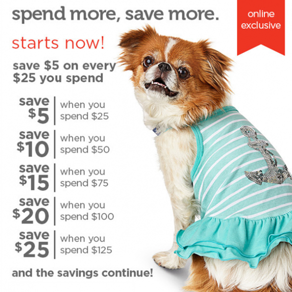 Petco Promo Code for 5 OFF Every 25 You Spend on Pet Supplies! Woof
