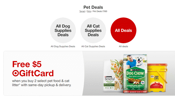Target Pet Deals for February 2022